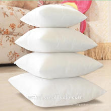 Barato 100% algodón blanco lavable cremallera 45 * 45 cm funda de almohada